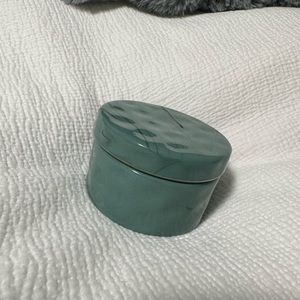 Green glass jar 😍